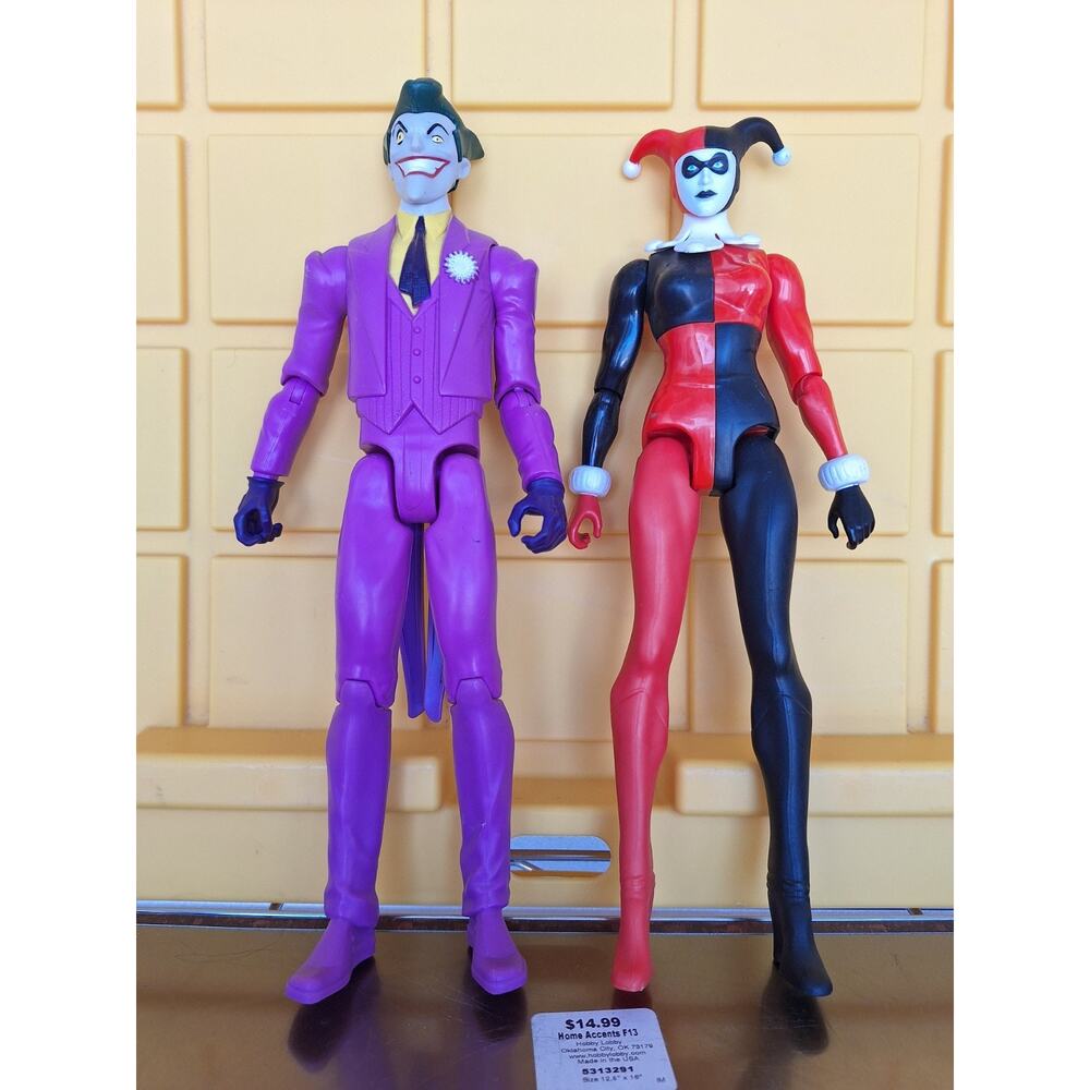 DC Comics JOKER and HARLEY QUIN 12 inch Action Figures